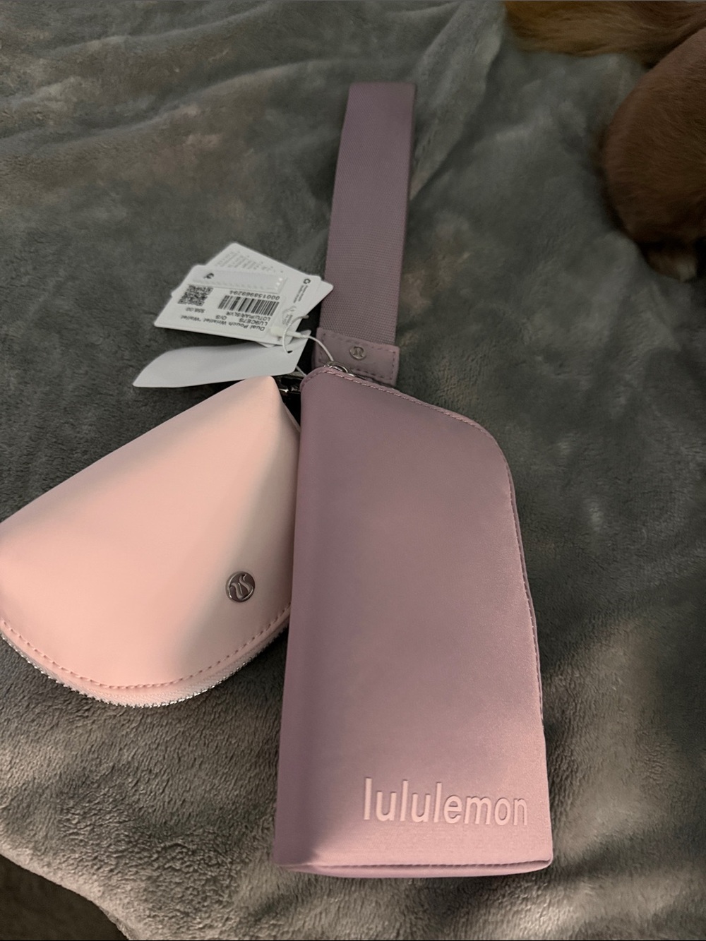 lululemon athletica Pink and Lilac Wristlet Clutch